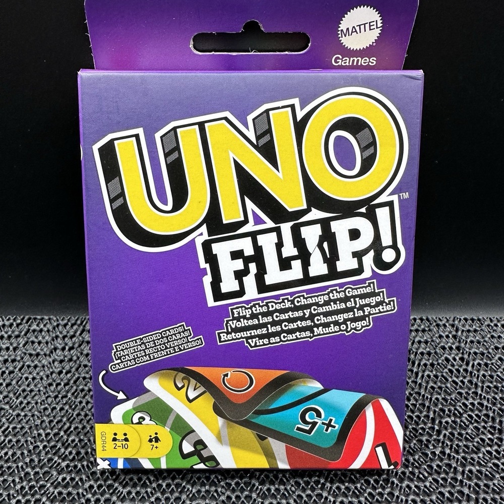 Mattel UNO Flip! Card Game GDR44 Complete Cards Open Box